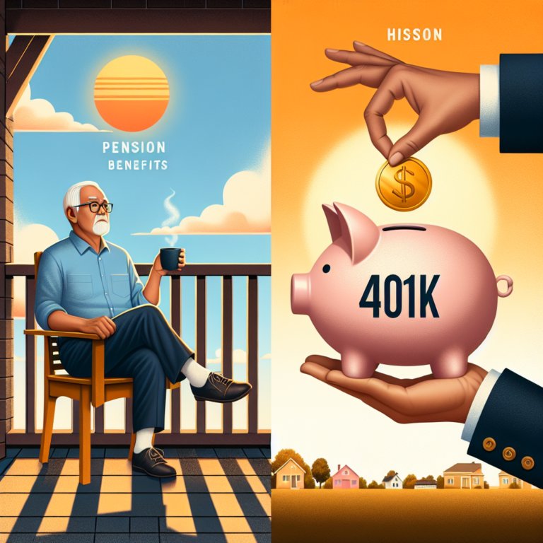 Comparing pension benefits with 401k contributions